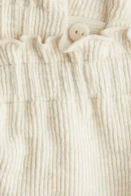 Ensemble 2 pièces en jersey côtelé - Beige