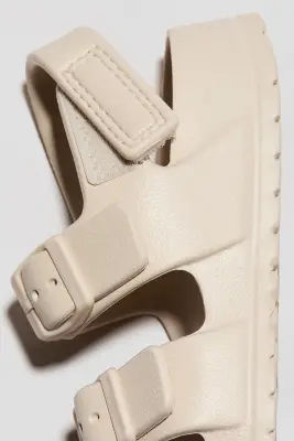 Chaussures de piscine à deux brides - Beige clair