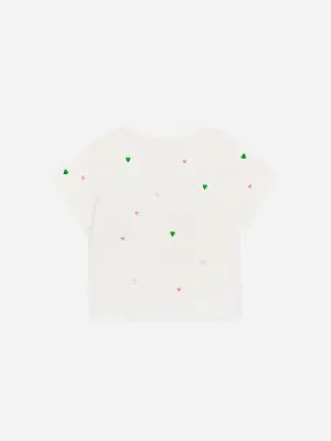 T-shirt brodé - Blanc