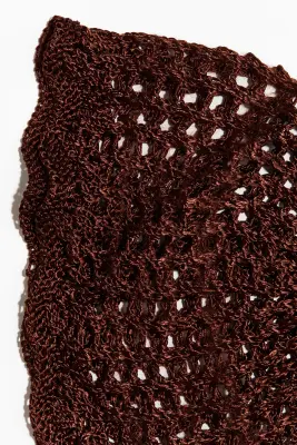 Chapeau façon crochet - Marron