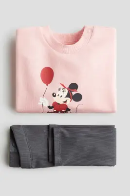 Ensemble imprimé 2 pièces - Rose/Minnie