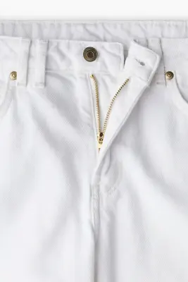 Short Bermuda en denim - Blanc