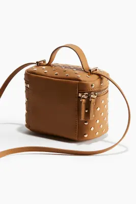 Trousse de toilette ornementée - Marron clair/doré