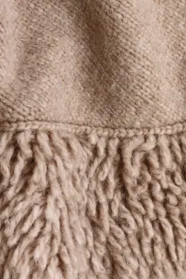 Cape en maille - Beige