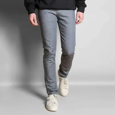 Jeans demi slim gris Paul confort
