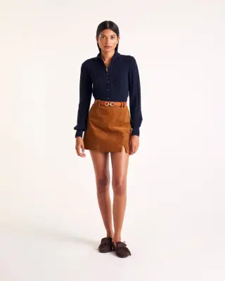 Jupe Monica velours camel