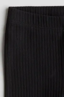 Legging en coton côtelé - Noir