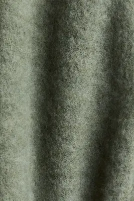 Gilet en polaire de laine mélangée - Vert kaki