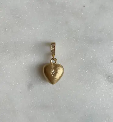 Nouveau ! ROOM SERVICE JEWELRY Pendentif Lovely Coeur Diamond