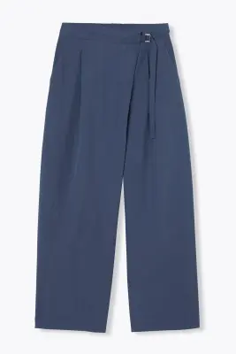 Pantalon large en toile