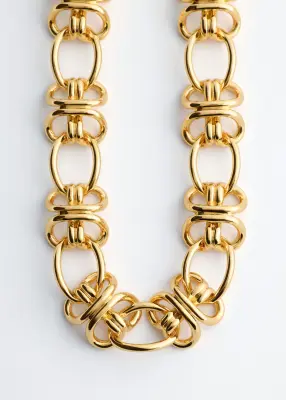 Collier à maillons entrelacés - Doré