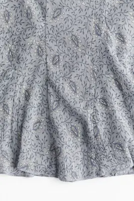 Minijupe évasée - Gris clair/motif