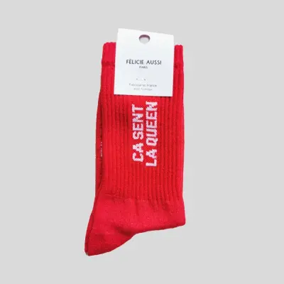 Chaussettes Ça sent la queen - Félicie Aussi