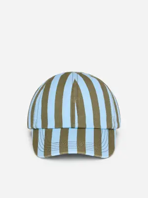Casquette en coton lavé - Vert/Bleu