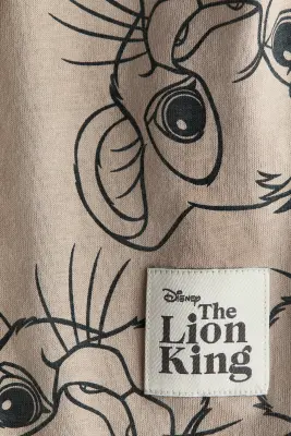 T-shirt imprimé en coton - Beige/Le Roi lion