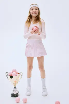 Top de sport croisé - Rose clair
