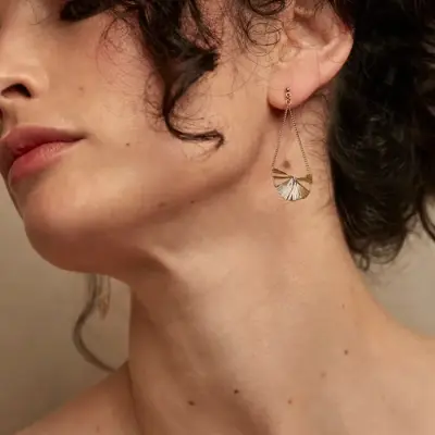 Boucles d’oreilles Longues Gingko