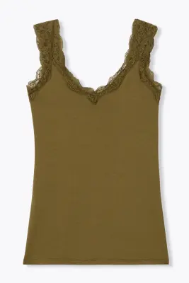 Top à bretelles dentelle Femme