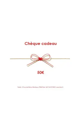 Chèque cadeau