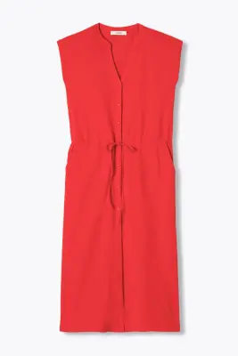 Robe midi en jersey uni Femme