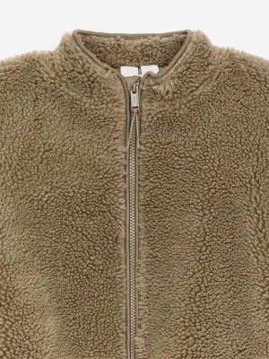 Veste en peluche - Beige foncé