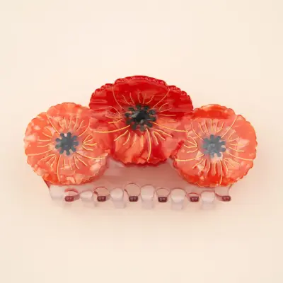Pince à cheveux Trio Coquelicots Coucou Suzette