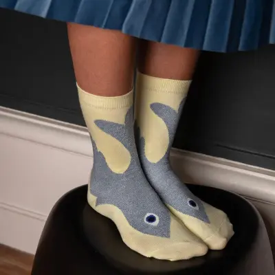 Chaussettes Pernette Jaune / bleu