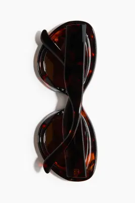 Lunettes de soleil épaisses et polarisées - Marron/motif écaille de tortue