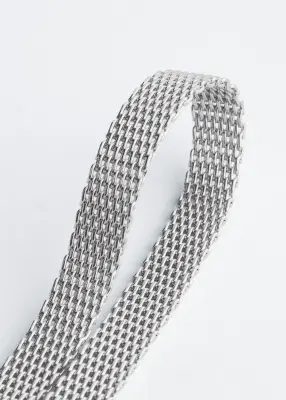 Collier en chaîne plate - Argenté
