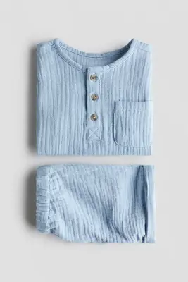Ensemble 2 pièces top et short - Bleu clair