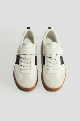 Sneakers - Crème/noir