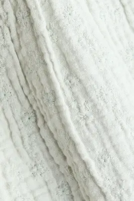 Barboteuse en mousseline de coton - Vert ancien pâle