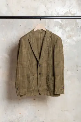 Rendez-Vous – Giacca Meccano Grafico – Khaki Check