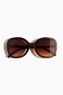 Lunettes de soleil carrées - Marron