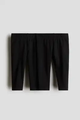 Lot de 2 leggings en coton - Noir