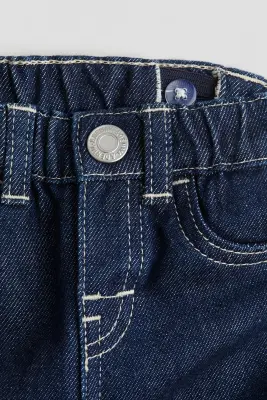 Jean en denim de coton - Bleu denim foncé
