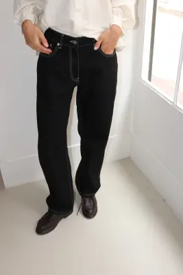 Casey Casey – Paulo Pant Denim 25FP254 – Black