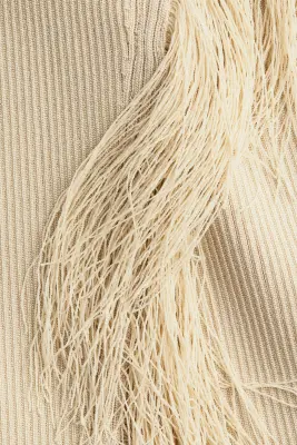 Jupe à franges - Beige clair