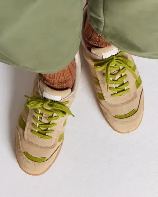 Baskets Quinn sable et anis