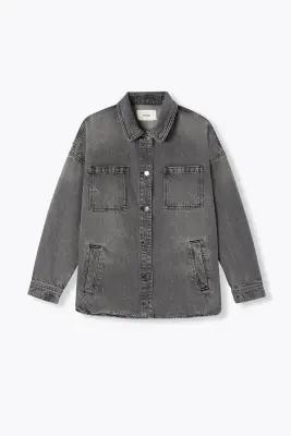 Veste surchemise en jean Femme
