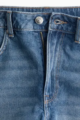 Short High en denim - Bleu denim