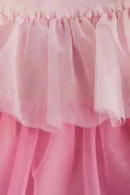 Robe avec jupe évasée - Rose/violet