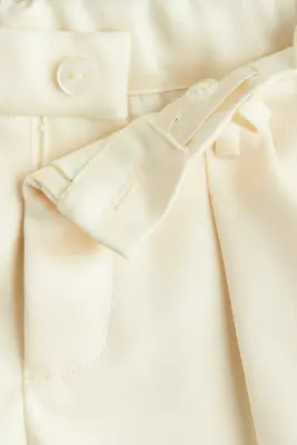 Short à pinces - Jaune clair