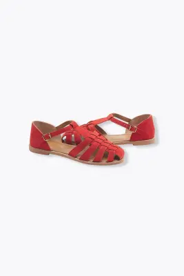 Sandalettes en cuir Femme