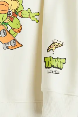 Sweat imprimé - Crème/TMNT