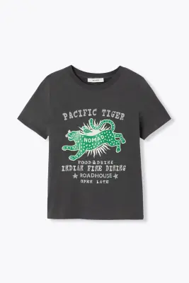 T-shirt à motif tigre Femme