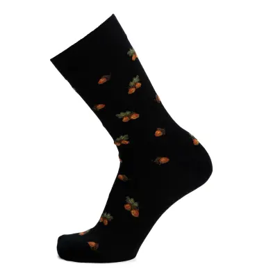 Chaussettes glands noir homme