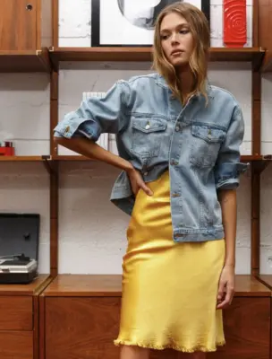 Nouveau ! RE/DONE Veste Kick Back Silver Springs