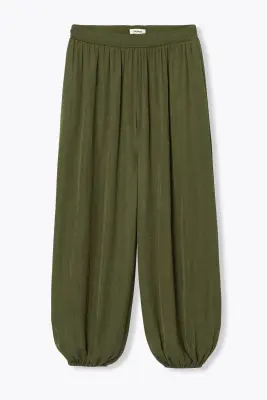 Pantalon sarouel satiné Femme