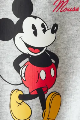 Sweat imprimé - Gris clair/Mickey